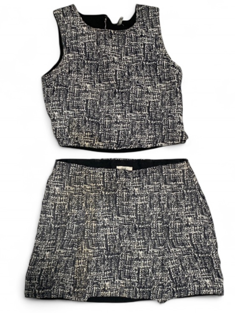 Joie Mintelle Tweed Two-Piece Skirt Tank Top Set